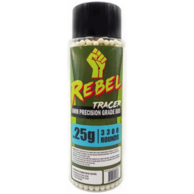 Rebel Precision 6mm Tracer BBs 3300ct Bottle - 0.25g