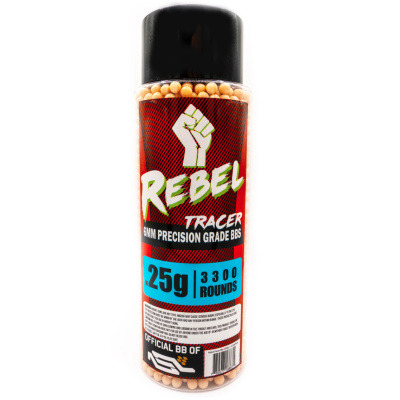 Rebel Precision 6mm Red Tracer BBs 3300ct Bottle - 0.25g