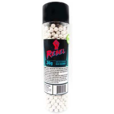 Rebel Precision Heavyweight BIO 6mm BBs 850pcs Bottle - 0.36g