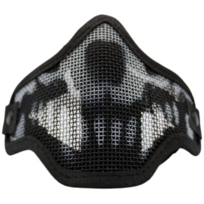 Rebel Precision Steel Lower Face Mask Skull BLACK