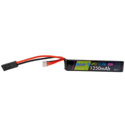 Rebel Battery - 1250mAh Lipo 11.1V 20C Stick - Mini Tamiya