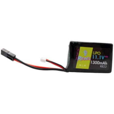 Rebel Battery - 1300mAh LiPo 11.1V 20C stick (PEQ/AN-15) - Mini Tamiya
