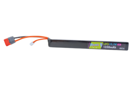 Rebel Battery - 1350mAh LiPo 11.1V 20C AK Stick - Deans
