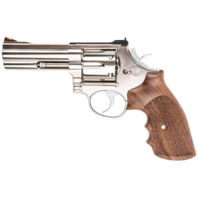 Ares S&W 686 4-inch CO2 Airsoft Revolver with Real Wood Grips (Silver - APR-003)