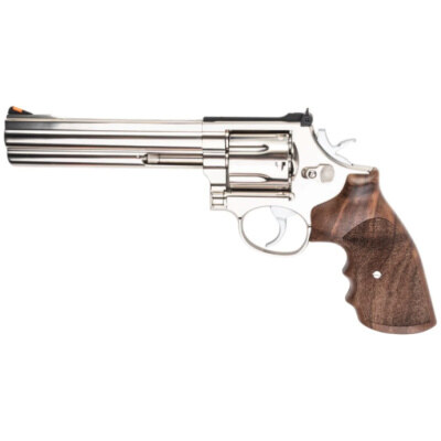 Ares S&W 686 6-inch Full Metal CO2 Airsoft Revolver with Real Wood Grips (Silver - APR-004)