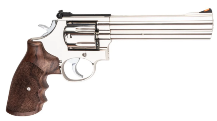 Ares S&W 686 6-inch Full Metal CO2 Airsoft Revolver with Real Wood Grips (Silver - APR-004) - Image 4