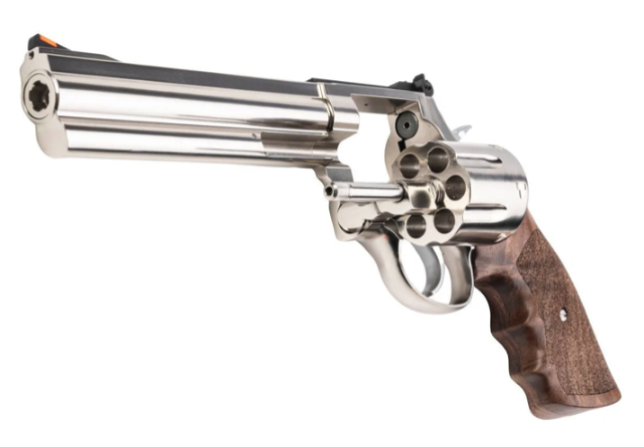 Ares S&W 686 6-inch Full Metal CO2 Airsoft Revolver with Real Wood Grips (Silver - APR-004) - Image 7